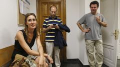 Susana G�mez Valencia, Gonzalo P�rez J�come y Rafael Mart�nez Cachafeiro, en una foto de archivo.