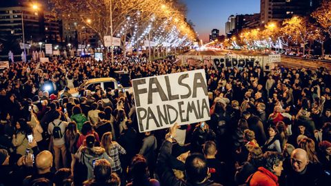 Manifestacin negacionista este sbado en Madrid