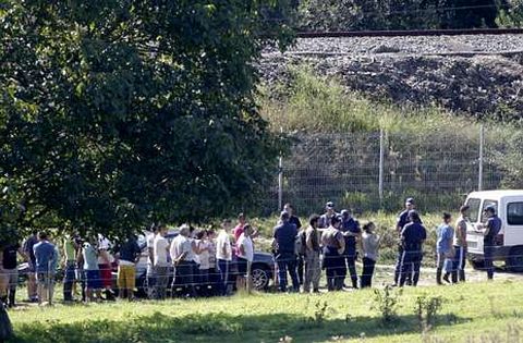 Un amplio grupo de furtivos identificados el pasado 11 de septiembre en la zona de O Couto. 