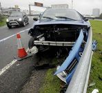 Uno de los �ltimos accidentes en el acceso a Matogrande.