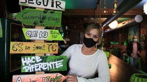 Yolanda Nieto, responsable del bar Tiki Tiki de Guitiriz