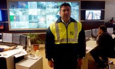 Jos� Antonio Camblor, en el centro de operaciones de la f�brica de Ence-Navia (Ceasa).