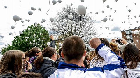 Los vecinos de Wambrechies rindieron tributo con una marcha a la v�ctima