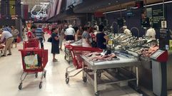 Hipermercado de Eroski, en Siero.Hipermercado de Eroski, en Siero