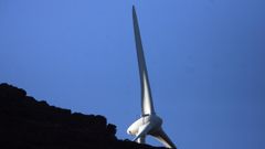 Aerogenerador de un parque e�lico (imagen de archivo)