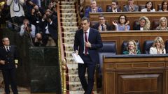 �Solo hay democracia dentro de la Constituci�n�, ha dicho S�nchez en el inicio de su discurso