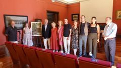 Acto de donaci�n de un cuadro de Francisco Torr�n a la Real Academia Galega de Belas Artes
