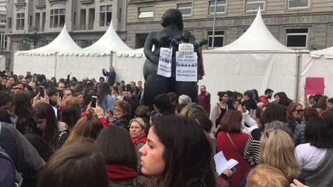 Concentraci�n contra la sentencia de la Manada en Oviedo