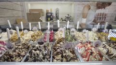 Sabores de helado m�s vendidos en la Marina de A Coru�a. 