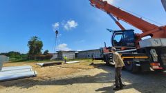 Obras de ampliaci�n del cementerio de Carballo 