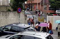 Salida de los alumnos del colegio de Campolongo durante el curso pasado.