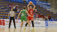 Tetiana Yurkevichus en un partido con el Ensino