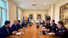 Reunin en delegacin de gobierno con la Polica, Real Oviedo y Real Sporting