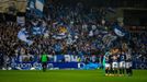 Los jugadores del Oviedo, antes del ltimo derbi ante el Sporting