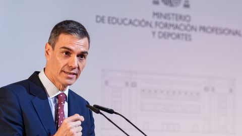 El presidente del Gobierno, Pedro S�nchez, este mi�rcoles en Madrid