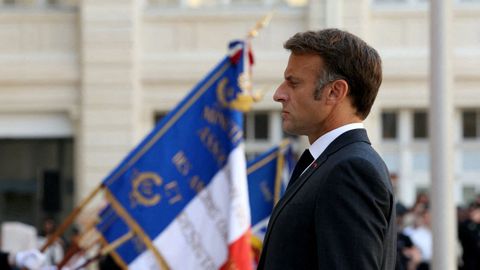 El presidente Emmanuel Macron, en un acto oficial en Pars el pasado 12 de agosto.