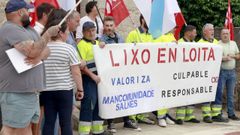 Una de las protestas de los trabajadores.