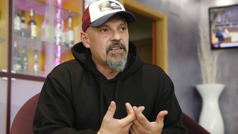 C�sar P�rez Gellida (Valladolid, 1974), retratado recientemente en Ourense.