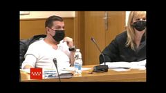 Captura de video del acusado C�sar Rom�n, el Rey del Cachopo, mientras comparece en una nueva sesi�n de su juicio por el asesinato de Heidi Paz, este jueves, en la Audiencia Provincial de Madrid