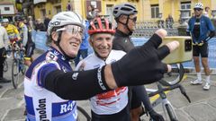 Imaxe de arquivo da Carreira de Campi�ns de ciclismo do ano pasado en Caldas de Reis.