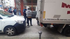 El choque se produjo junto a la Avenida da Coru�a.