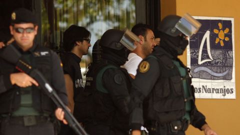 Imagen de archivo de uno de los operativos contra el clan Polverino en el 2013 en Marbella. 