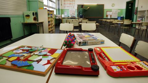 Imagen de archivo de un aula deeducacin primaria en un colegio de la comunidadautnoma