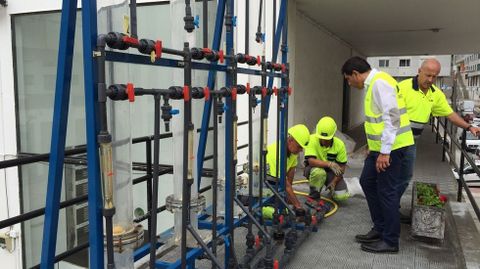 Instalacin de depuradora experimental en Fene