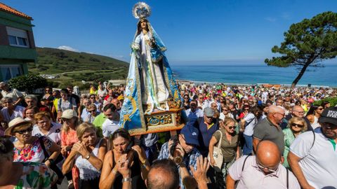 Procesi�n da Virxe dos Milagros en Cai�n, nunha xornada de fe e tradici�n coa vista ao mar. 01/09/2024