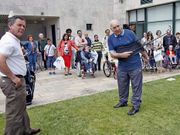Ayer se realiz� una demostraci�n, en San L�zaro.