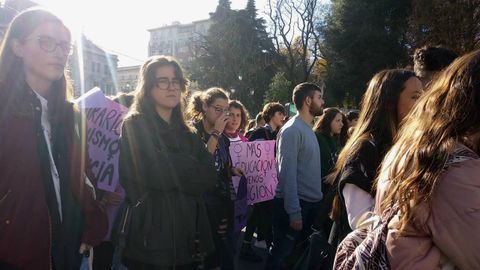 Huelga general estudiantil, convocada por el Sindicato de 
Estudiantes y Libres y Combativas, contra el machismo en las aulas