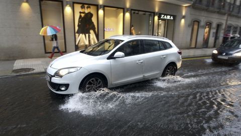 El temporal en Vilagarca