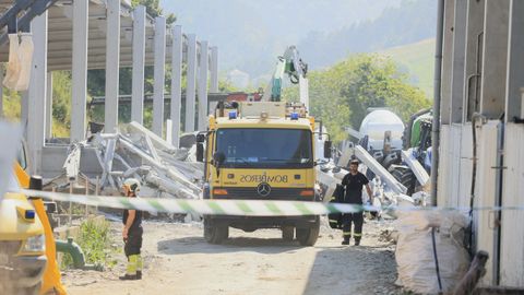 Granja de Coaña, donde fallecieron tres trabajadores