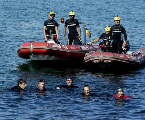 Presentaci�n de la unidad de rescate mar�timo.