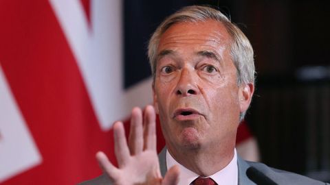 El l&iacute;der de Reform UK, Nigel Farage
