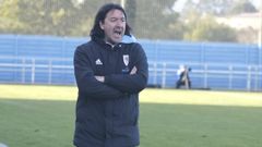 Secho, en Burg�ns, en el partido ante el Cambados