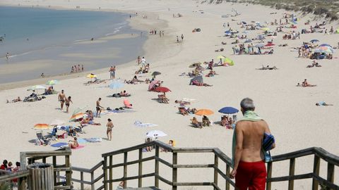 Playa de San Xurxo, en Ferrol