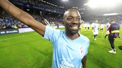 Claude Makelele, en el partido de leyendas del Celta, en Bala�dos en agosto del 2023.
