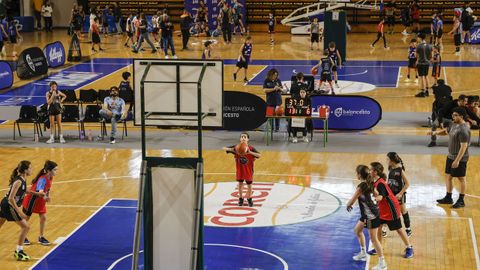 Torneos NBA júnior en el Pazo dos Deportes Paco Paz de Ourense.