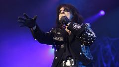 Alice Cooper en el concierto que ofreci� en Santiago en el 2010