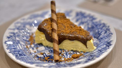 Tarta de queso al horno con Nutella