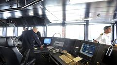 Vista del puente de mando del �Cantabria�