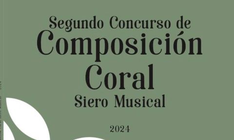 Cartel del Segundo Concurso de Composicin Coral Siero Musical