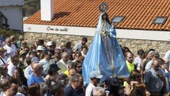 El pasado domingo fue la subida de la Virxe dos Milagres al santuario.