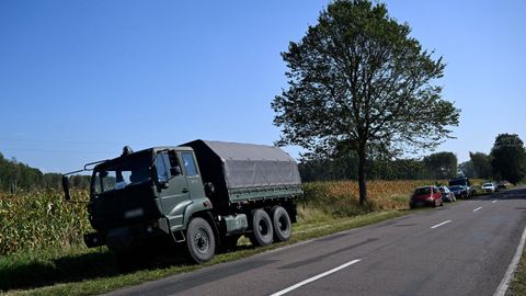 Lugar donde se localizaron los restos de un dron ruso en Polonia