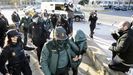 Llegada de Ana Sandamil a la Audiencia Provincial de Lugo el tercer da del juicio.