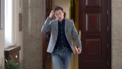 ��igo Errej�n a su llegada a una junta de portavoces del Congreso en octubre del 2024