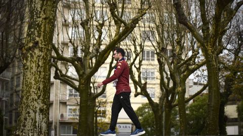Manuel Ligero se ha propuesto caminar cada semana el n�mero de kil�metros que marque el resultado del Pontevedra