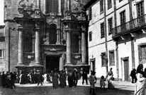 La fachada de la iglesa de San Jorge, a principios del siglo pasado. 