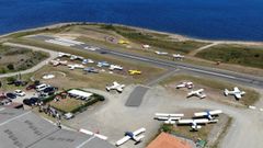 Imagen del aer&oacute;dromo de Mazaricos en una foto de archivo